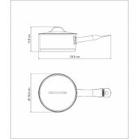 Panela Tramontina Professional 16cm Em Aço Inox Com Detalhe Satinado