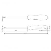 Chave De Fenda Tramontina Master Yellow 3/16x6" Com Ponta Cruzada - 3