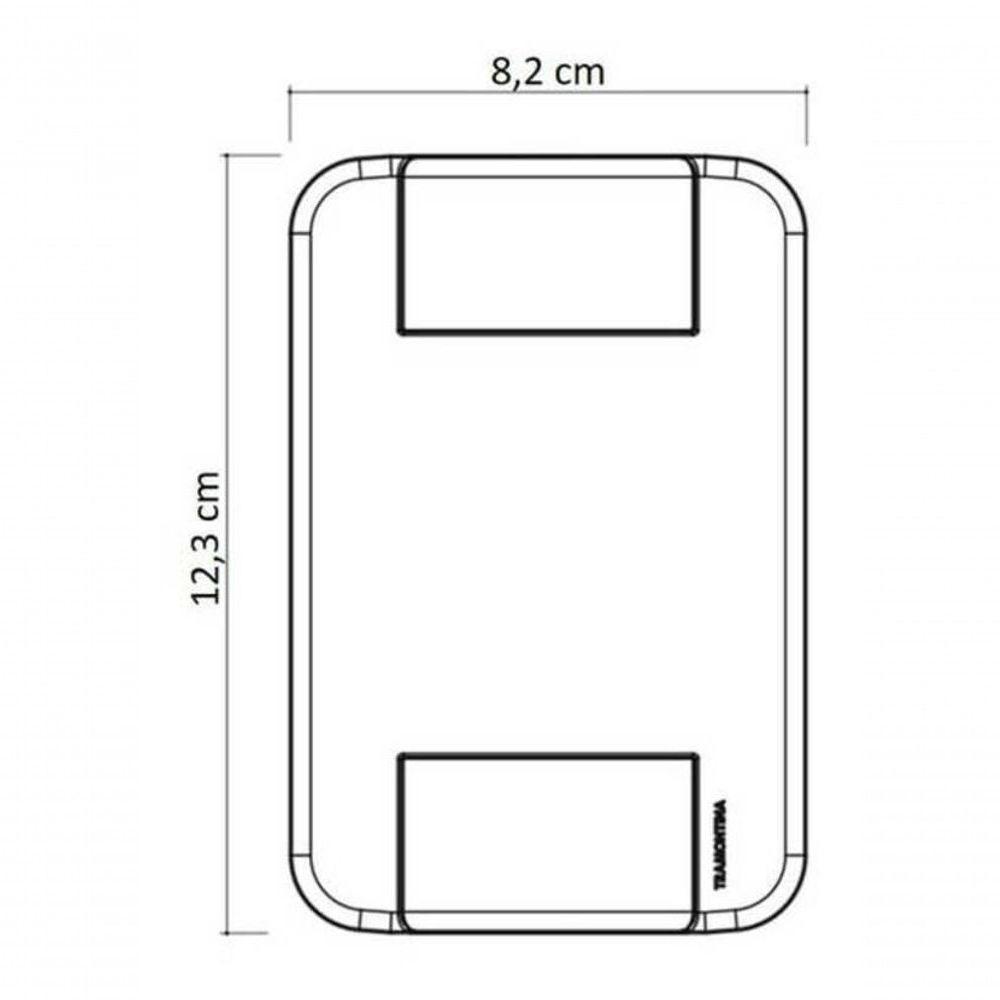 Conjunto 4x2 3 Tomadas 2p+t 10 A 250 V Tramontina Tablet Branco - 2
