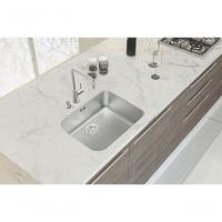 Cuba De Embutir Tramontina Dora 50 Bl R6 Em Inox Acabamento Escovado Com Válvula 50x40 Cm - 2