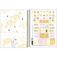 Caderno Espiral Capa Dura Universitário 1 Matéria Honey Bee 80 Folhas Estampa 4 - 2
