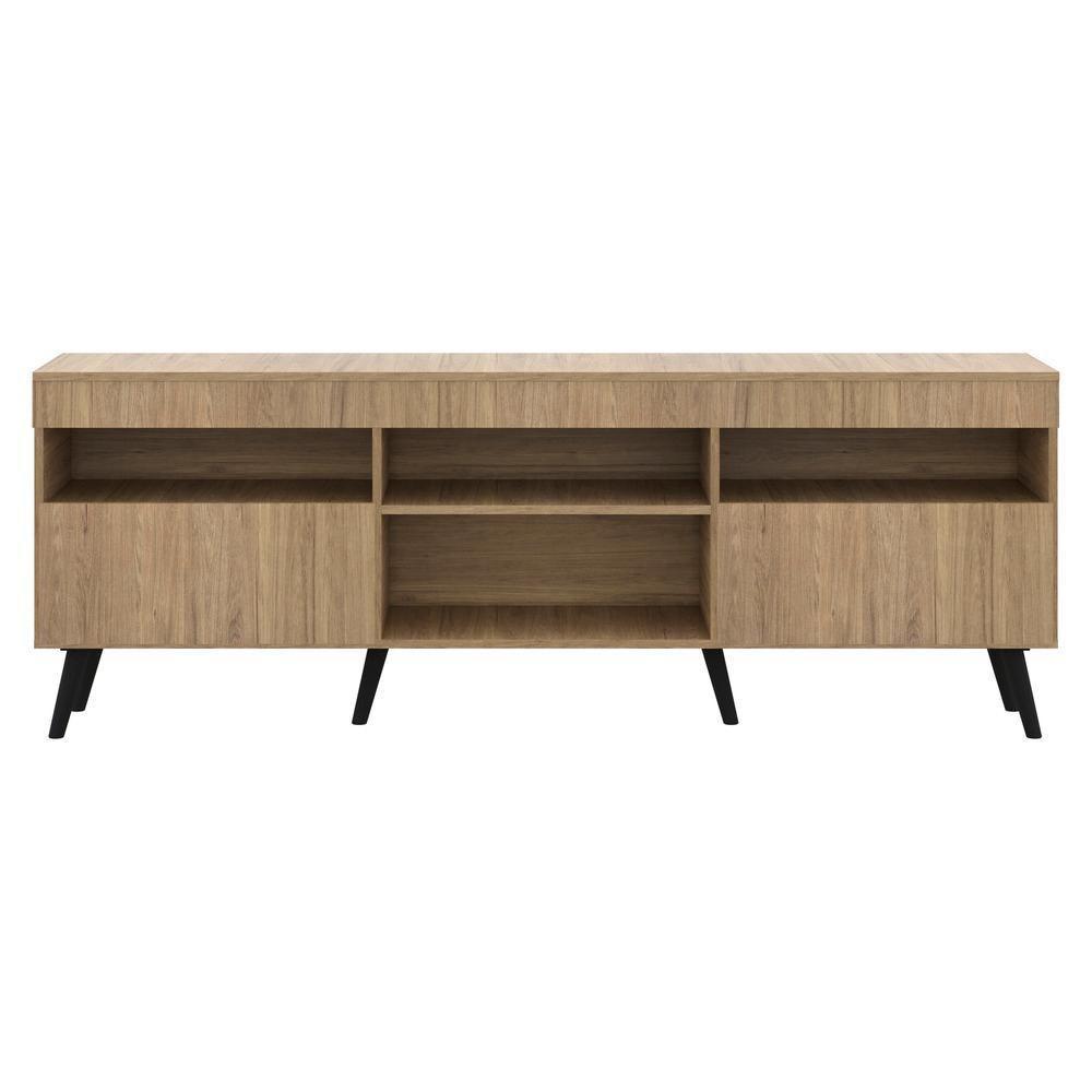 Rack Retrô Para Tv Até 65´´ Com 2 Portas Rustic/Branco - 1