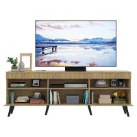 Rack Retrô Para Tv Até 65´´ Com 2 Portas Rustic/Branco