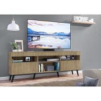 Rack Retrô Para Tv Até 65´´ Com 2 Portas Rustic/Branco - 8