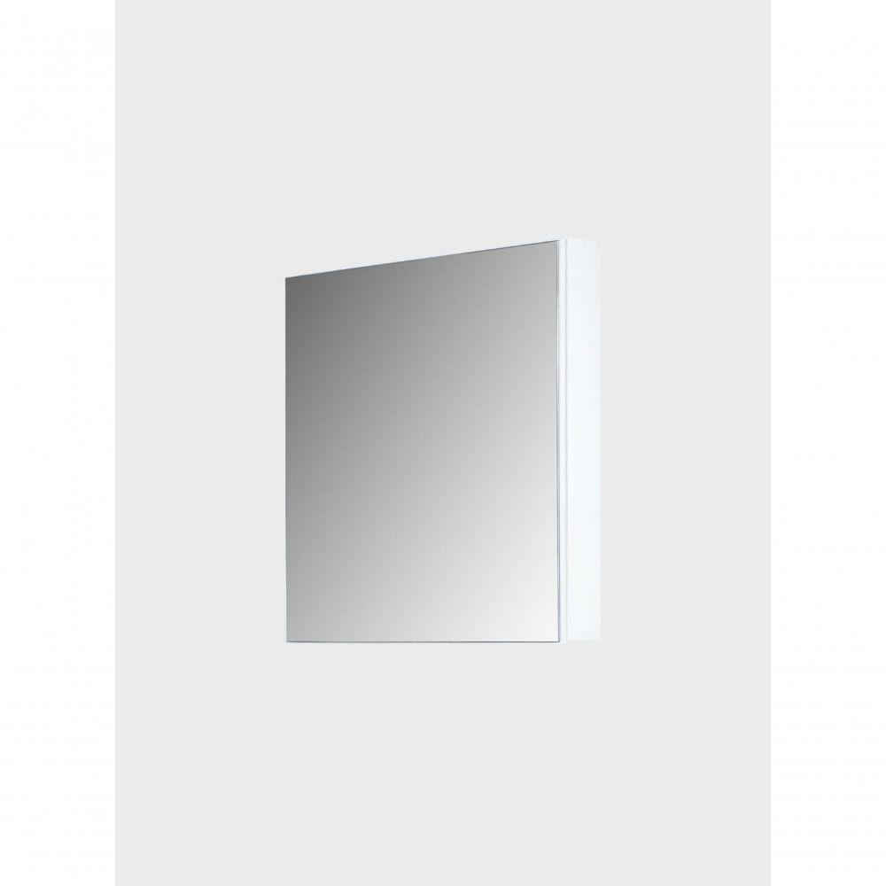 Armário Para Banheiro Com Espelho 60cm Mdf Branco - On Móveis - 3