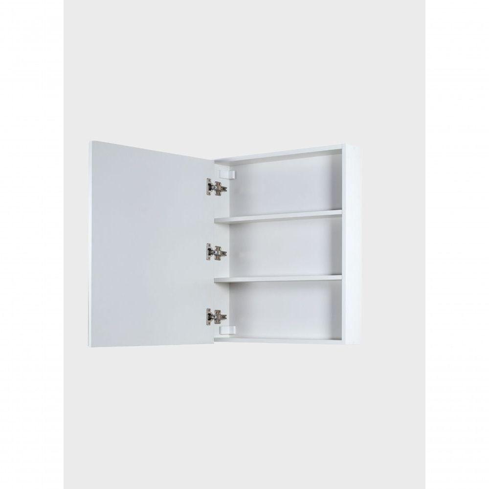 Armário Para Banheiro Com Espelho 60cm Mdf Branco - On Móveis - 5