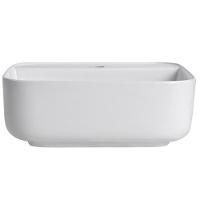 Cuba Pia De Apoio Quadrada Para Banheiro/lavabo 39x39cm Mônaco Zagonel Louças - Com Deck - Branco - 6