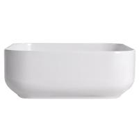 Cuba Pia De Apoio Quadrada Para Banheiro/lavabo 38x38cm Mônaco Zagonel Louças - Sem Deck - Branco - 6