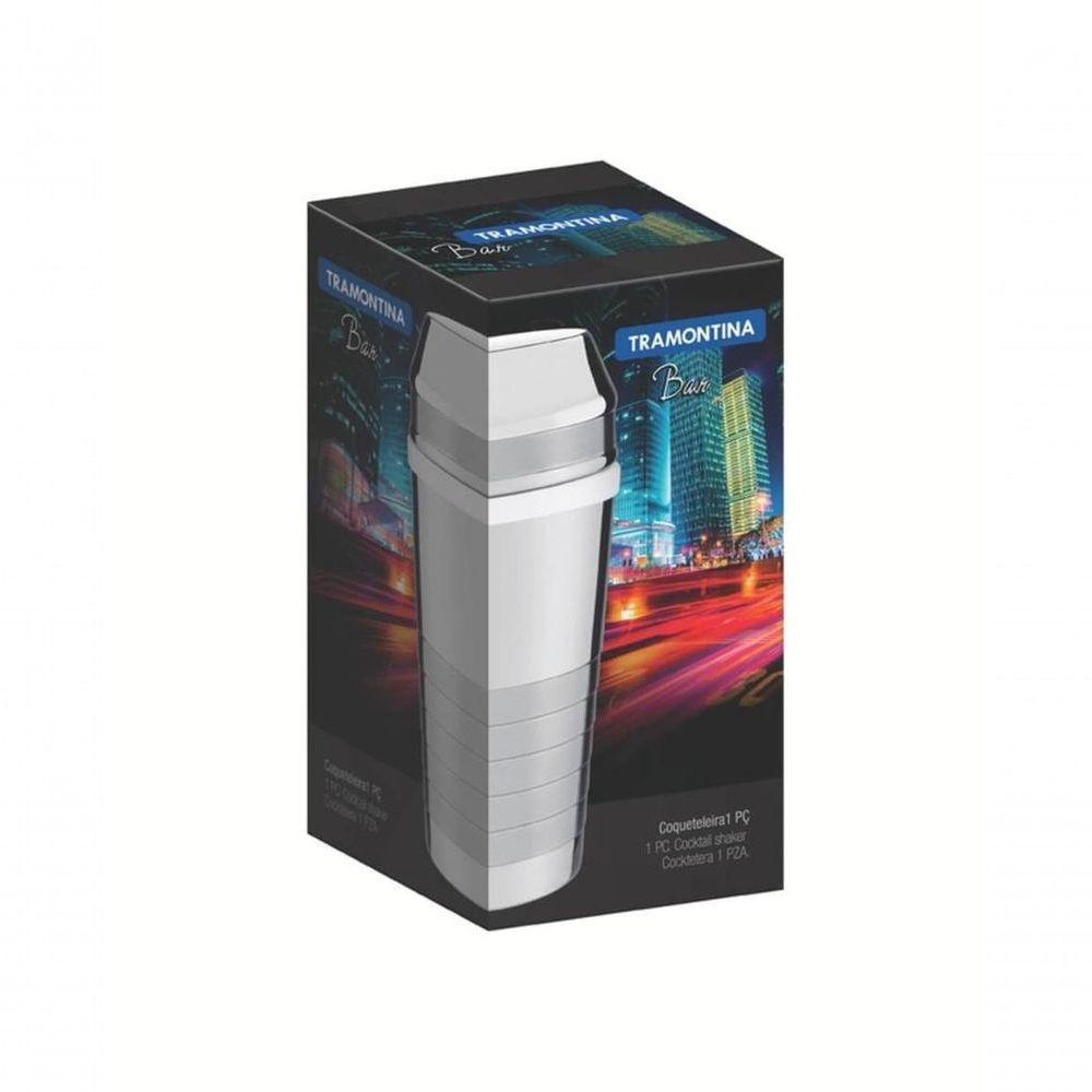 Coqueteleira Tramontina Millenium 680ml Em Aço Inox Com Detalhes Foscos - 3