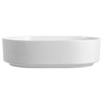 Cuba Pia De Apoio Oval Para Banheiro/lavabo 50x37 Capri Zagonel Louças - Sem Deck - Branco - 6