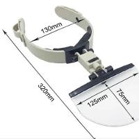Oculos Lupa Maos Livre Profissional Led Lente De Cabeca Aumento Estetica Reparo Joias Leitura Ourives - 3