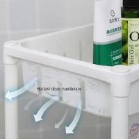 Carrinho Organizador Cozinha Multiuso Manicure Brinquedos 4 Prateleiras Fruteira Quarto Escritorio Varanda Branco