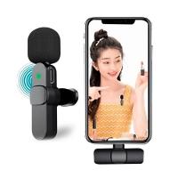 Microfone De Lapela Condensador Sem Fio Celular Ios Gravacao Live 20m Iphone Ipad Lightning Profissional - 5
