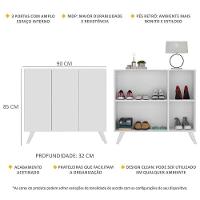 Sapateira Retrô 3 Portas Nina Mp6018 Branca - 5