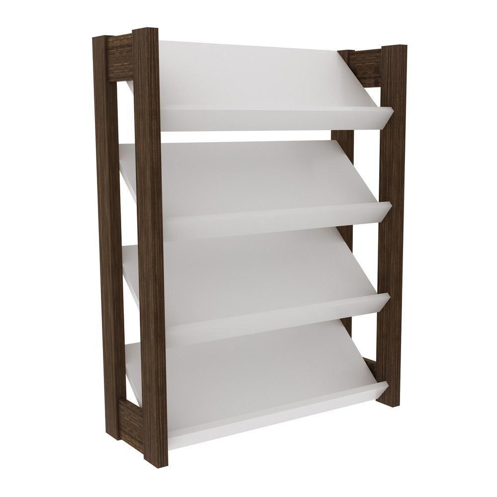 Sapateira Multimóveis Cr35006 Branco/Nogal - 4