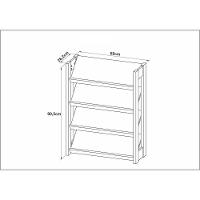 Sapateira Multimóveis Cr35006 Branco/Nogal - 2