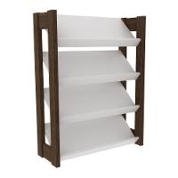 Sapateira Multimóveis Cr35006 Branco/Nogal