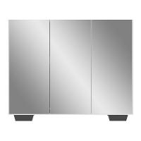 Sapateira Com Espelho 3 Portas Nina Mp6023 Branca Preta - 2