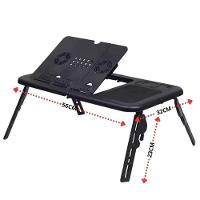 Mesa Notebook Apoio Refrigerador 2 Coolers Ventilador Touch Suporte Base Refrigerada Cama Sofa Ergonomica Dobravel Artic - 8