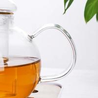 Chaleira Vidro Infusor 600ml Bule Borossilicato Grande Cha Cafe Coador Jarra Parede Dupla Transparente - 7