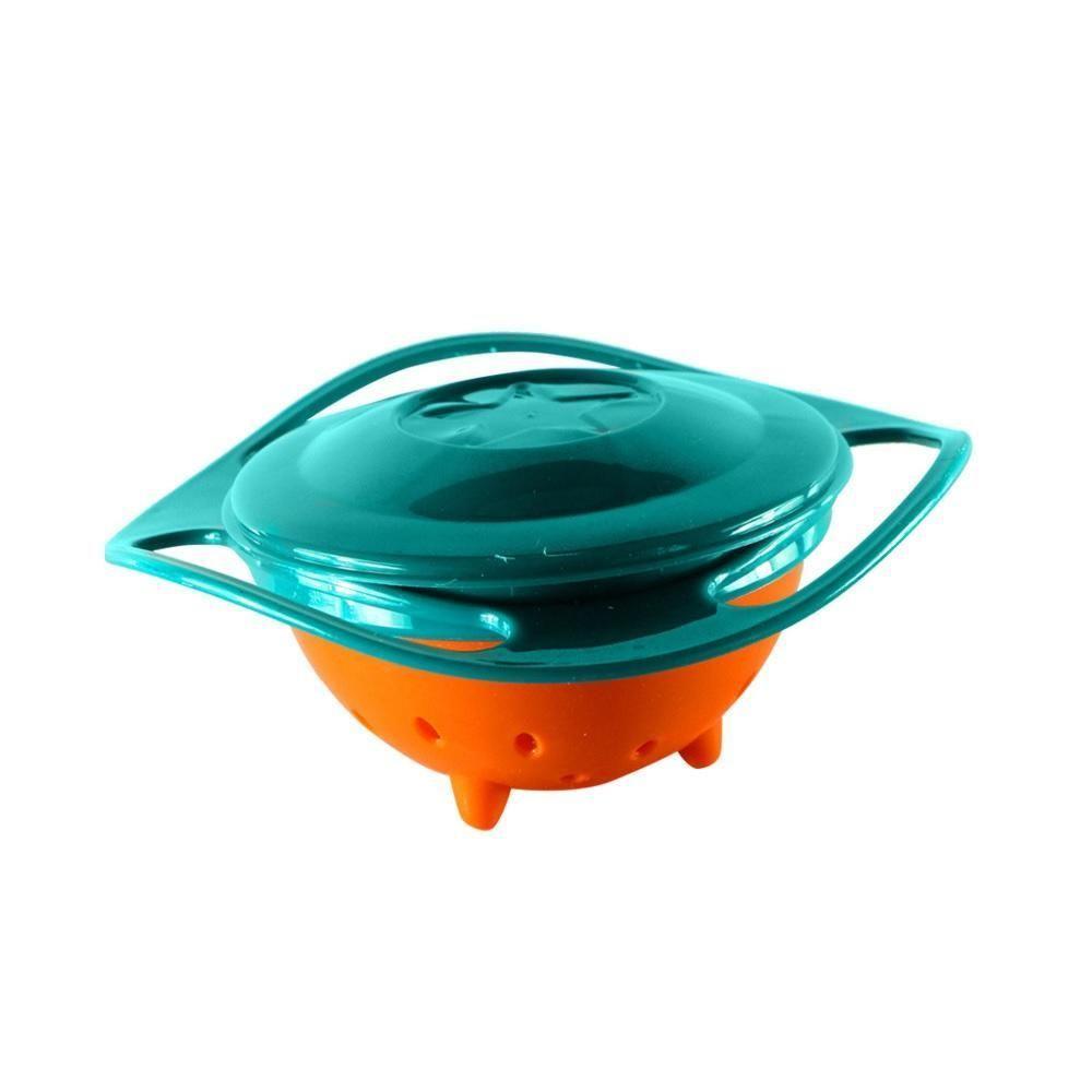 Comedouro Pet Giratorio Alimentador Inteligente Para Cachorro Gato Design Rotativo Sistema Anti Sujeira Verde - 8