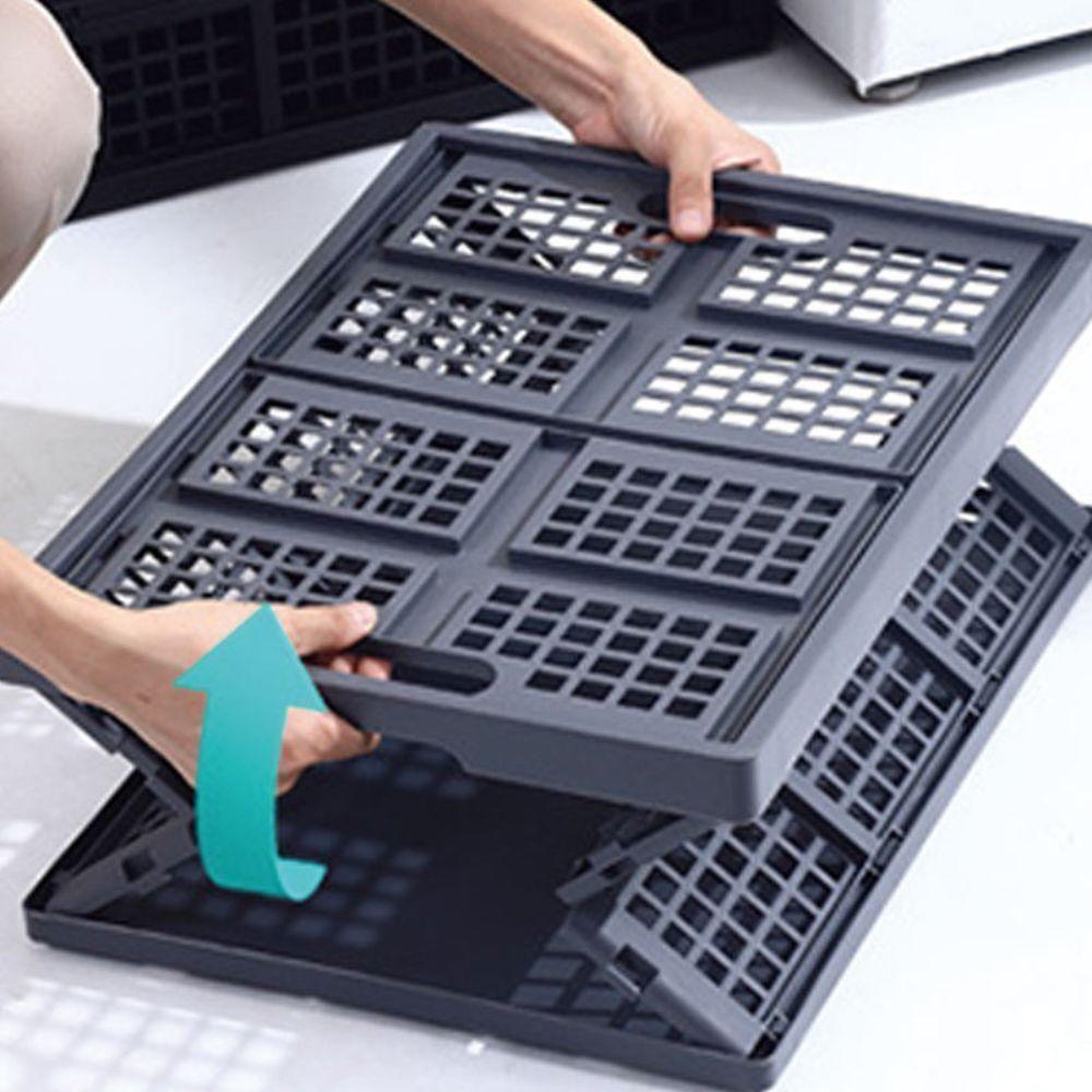 Caixa Organizadora Dobravel Cesto Desmontavel Caixote Transporte Multiuso Carga Compras Lavanderia Feira Livros Brinqued - 3