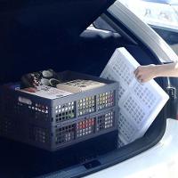 Caixa Organizadora Dobravel Cesto Desmontavel Caixote Transporte Multiuso Carga Compras Lavanderia Feira Livros Brinqued - 5