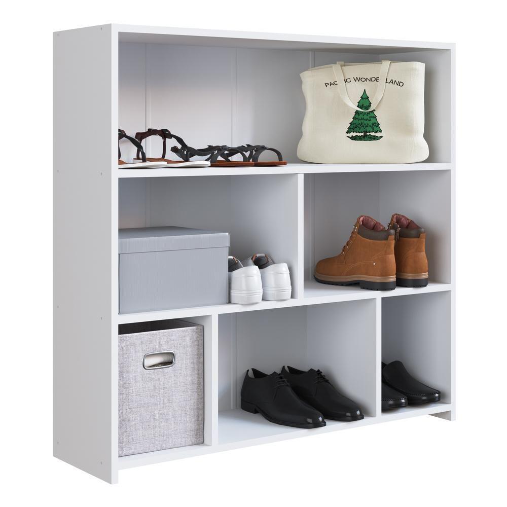 Sapateira Com 6 Nichos Multimóveis Cr35103 Branca Branco - 1