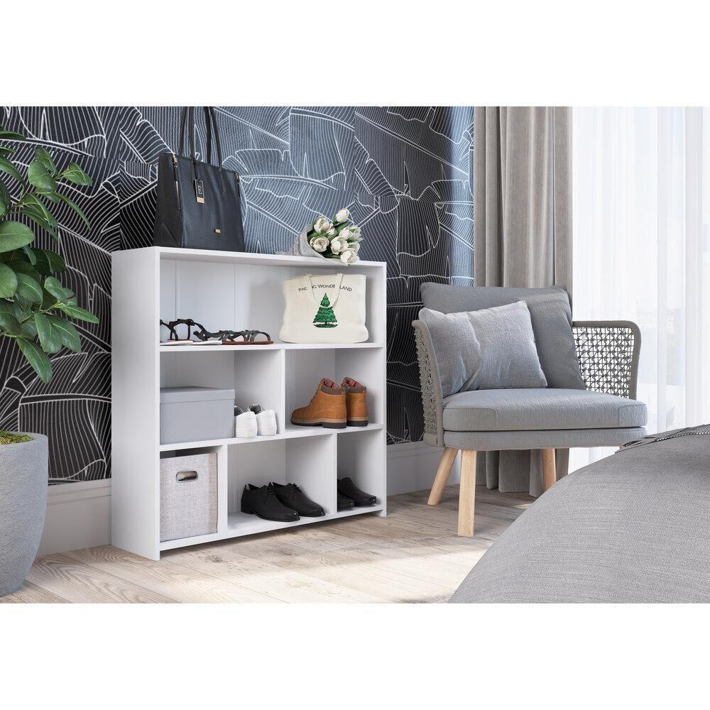 Sapateira Com 6 Nichos Multimóveis Cr35103 Branca Branco - 3