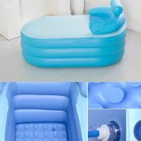 Banheira Inflavel Portatil Spa Termica Banho Gelo Encosto Adulto Infantil Ofuro Pvc Luxo Relaxante Quente Frio - 6