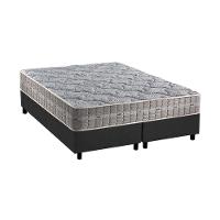 Cama Box Queen: Colchão Molas Ensacadas Anjos Royal + Base Crc Suede Gray(158x198) - 5