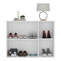 Sapateira 3 Portas Com Espelho Nina Multimóveis V6020 Branca Branco - 3