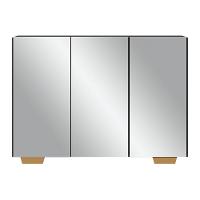 Aparador 3 Portas Com Espelho Mp1014 Preto/Natural - 6