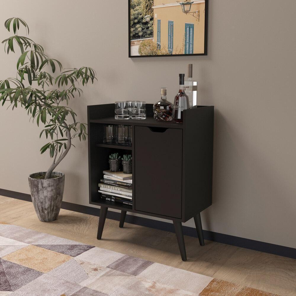 Adega Bar 60cm Com 1 Porta Multimóveis Cr50064 Preta Preto - 3
