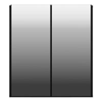 Aparador Buffet 3 Portas Com Espelho Suspenso Vegas V1012 Preto Preto - 2