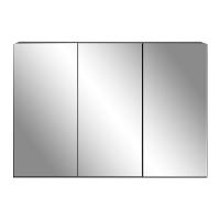 Aparador Buffet 3 Portas Com Espelho Vegas V1011 Preto Preto - 2