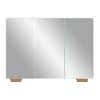 Aparador 3 Portas Com Espelho Mp1014 Branco/Natural - 6