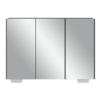 Aparador 3 Portas Com Espelho Mp1014 Preto/Branco - 6