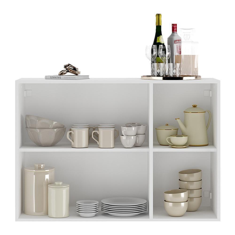 Aparador 3 Portas Com Espelho Mp1011 Branco - 5