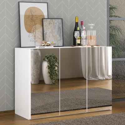 Aparador 3 Portas Com Espelho Mp1011 Branco