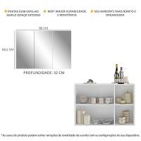 Aparador 3 Portas Com Espelho Mp1011 Branco - 3