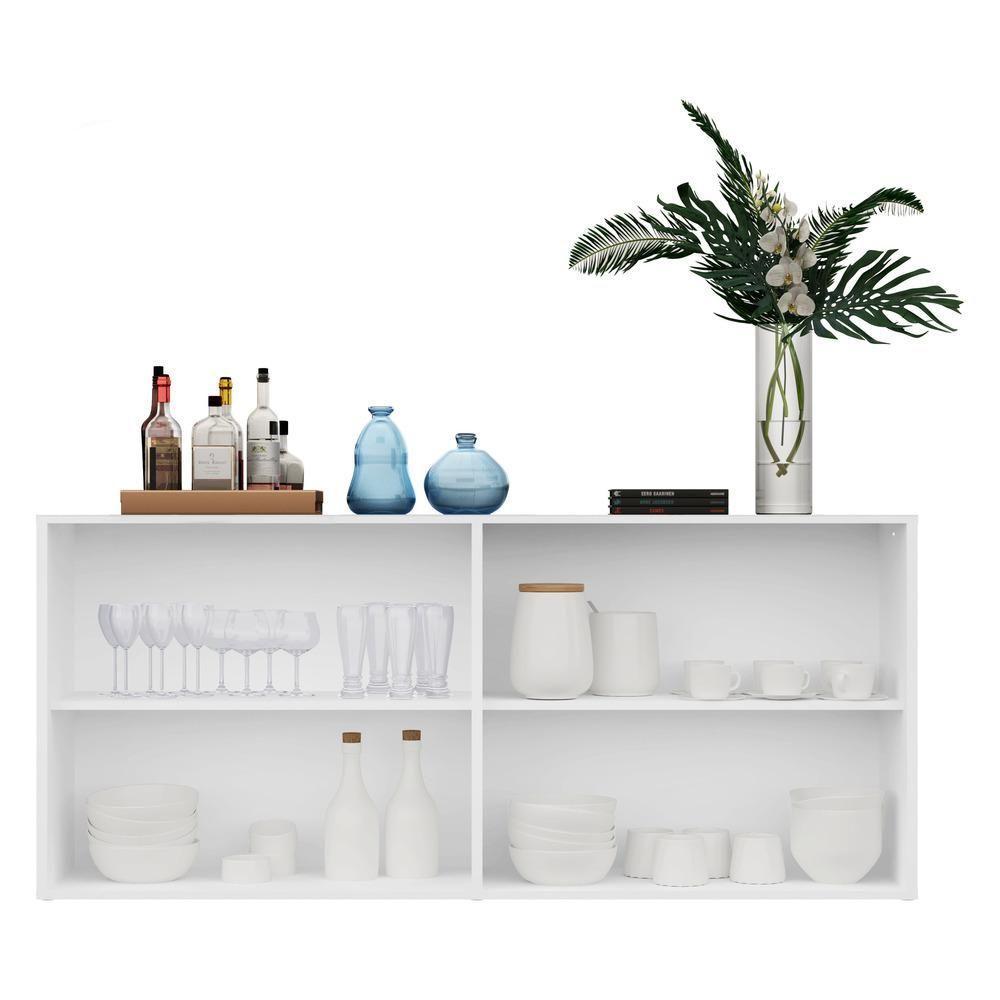 Aparador Buffet 4 Ptas com Espelho Vegas Multimóveis Branco - 4