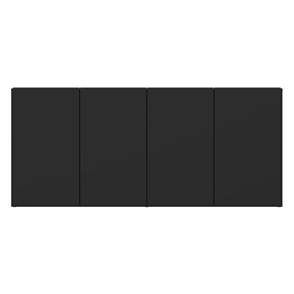 Aparador Buffet 4 Portas Veneza Multimóveis Preto - 6