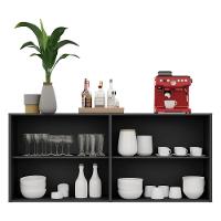 Aparador Buffet 4 Portas Veneza Multimóveis Preto - 5