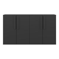 Aparador Buffet 4 Portas Viena V3604 Preto Preto - 3