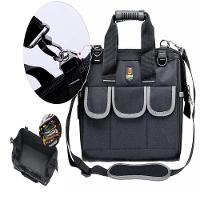 Bolsa Ferramentas Mochila Eletricista Mala Maleta Ombro 13 Bolsos Organizador Reforcado Multiuso - 2