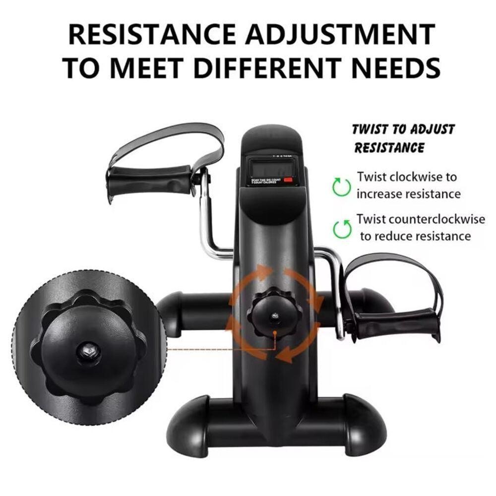 Bicicleta Fisioterapia Ergometrica Mini Bike Simulador Digital Lcd Para Braços E Pernas Portatil Profissional - 5