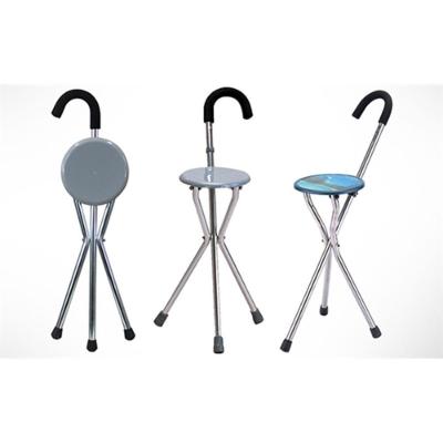 Bengala Com Banco Assento Em Aluminio Dobravel Bastao Banqueta Banquinho Dobravel Para Idosos Fila Caminhada