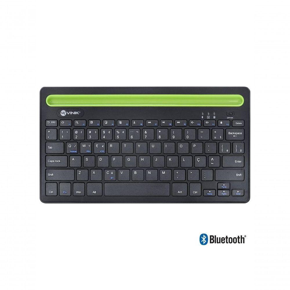 Teclado Sem Fio Bluetooth 3.0 Dynamic Smart Abnt Com Suporte - 1