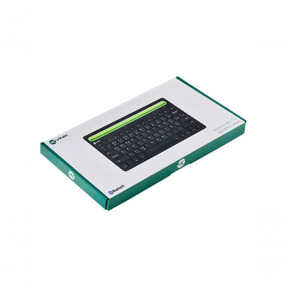 Teclado Sem Fio Bluetooth 3.0 Dynamic Smart Abnt Com Suporte - 6